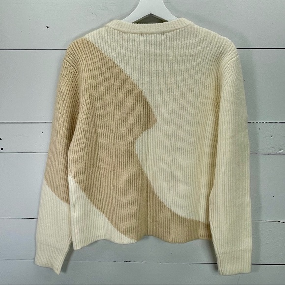 NWOT Derek Lam Collective RTR Design Collective Two Tone Sweater in Off-White - Picture 3 of 5